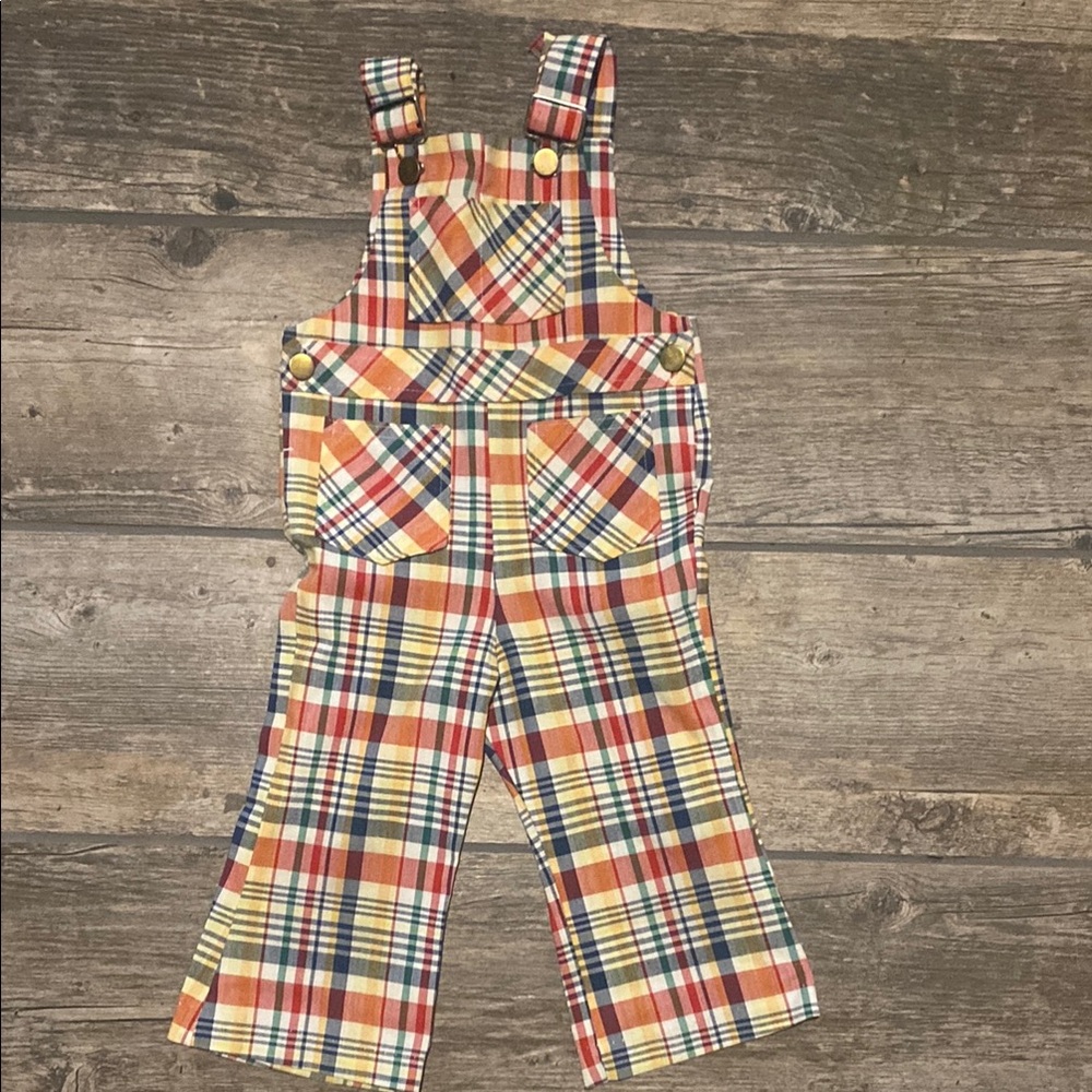 Plaid Overalls for Kids
